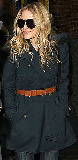Mary-Kate Olsen Wearing Brown Equestrian Belt and Pea Coat in NYC Mary-Kate Olsen Wearing Brown Equestrian Belt and Pea Coat in NYC