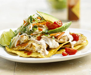 Fish Tostadas With Chili Lime Cream Recipe Fish Tostadas With Chili Lime Cream Recipe