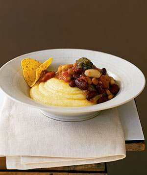 Easy, Healthy Budget Recipe For Vegetable Chili With Polenta Easy, Healthy Budget Recipe For Vegetable Chili With Polenta