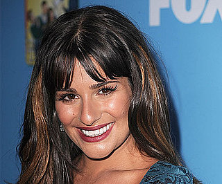 Lea Michele's Burgundy Lip Color at the Glee Season Two Party Lea Michele's Burgundy Lip Color at the Glee Season Two Party