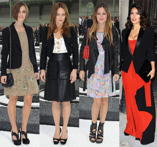 Celebrities at Chanel Show at Paris Fashion Week Celebrities at Chanel Show at Paris Fashion Week