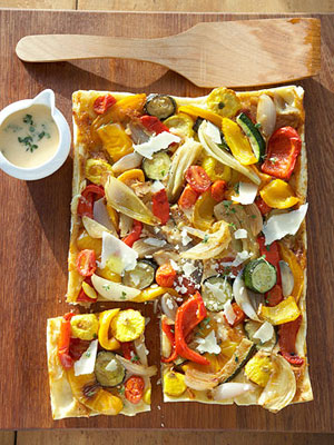 Roasted Squash and Pepper Tart Recipe Roasted Squash and Pepper Tart Recipe