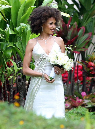 Pics: Carlos Santana's New Wife in Her Gown Before Gorgeous Hawaii Wedding! Pics: Carlos Santana's New Wife in Her Gown Before Gorgeous Hawaii Wedding!