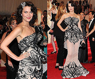 Shalom Harlow in Marchesa at 2011 Met Gala Shalom Harlow in Marchesa at 2011 Met Gala