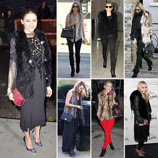 Celebrities Wearing Fur and Faux Fur Winter 2011 Celebrities Wearing Fur and Faux Fur Winter 2011