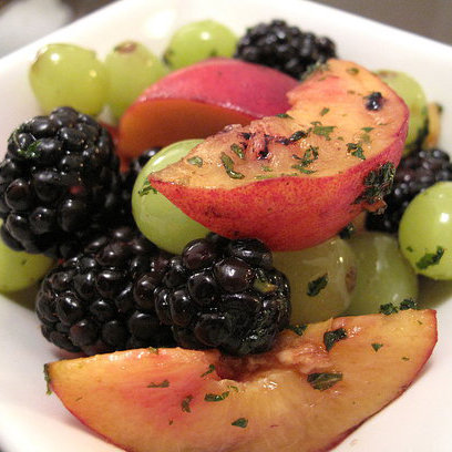 Summer Fruit Salad With Mint Sugar Summer Fruit Salad With Mint Sugar