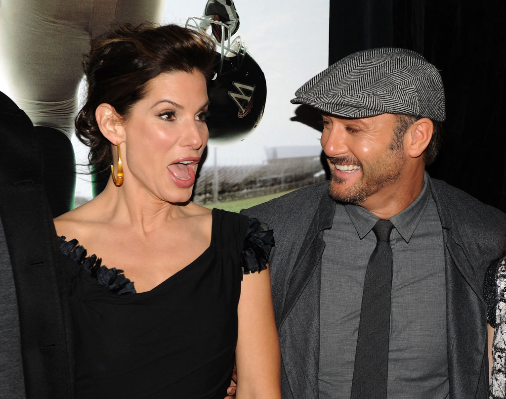She and Tim McGraw posed for photos at their November 2009 NYC premiere of The Blind Side.
She and Tim McGraw posed for photos at their November 2009 NYC premiere of The Blind Side.