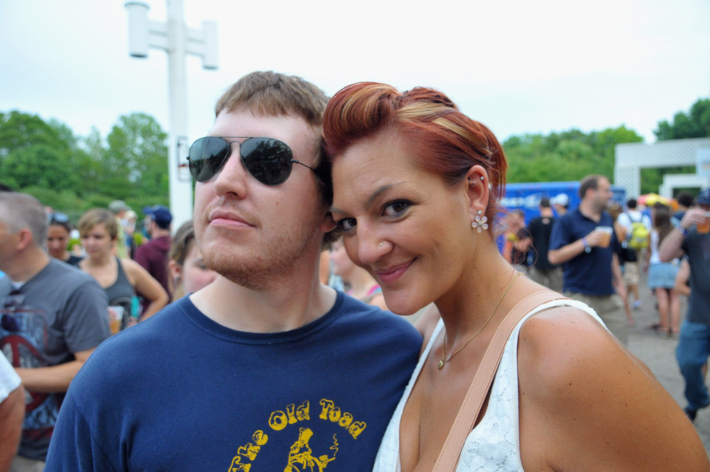 A twosome smiled at the Bunbury Music Festival at Yeatman's Cove Park in Cincinnati, OH.
A twosome smiled at the Bunbury Music Festival at Yeatman's Cove Park in Cincinnati, OH.