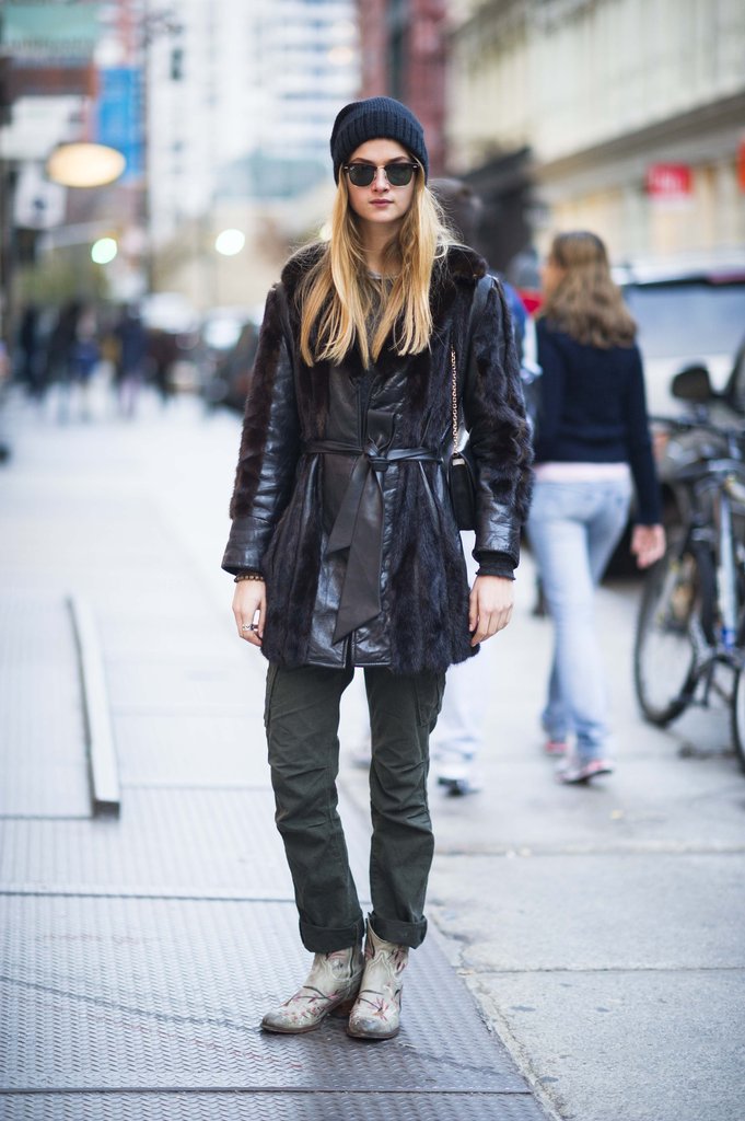 Counter a luxe, textured coat with a street-cool beanie.
Source: Adam Katz Sinding
Counter a luxe, textured coat with a street-cool beanie.
Source: Adam Katz Sinding