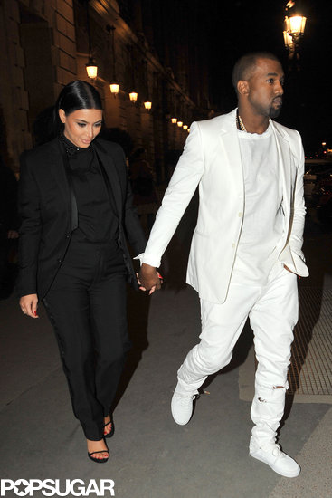 Kim Kardashian and Kanye West stepped out in Paris. Kim Kardashian and Kanye West stepped out in Paris.