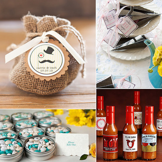 If you believe in the adage that food is love, then express your appreciation for guests in that vein: with a delectable edible wedding favor. Head over to POPSUGAR Food for their favorite picks from custom chocolate bars to zesty bottles of hot sauce and more.
If you believe in the adage that food is love, then express your appreciation for guests in that vein: with a delectable edible wedding favor. Head over to POPSUGAR Food for their favorite picks from custom chocolate bars to zesty bottles of hot sauce and more.