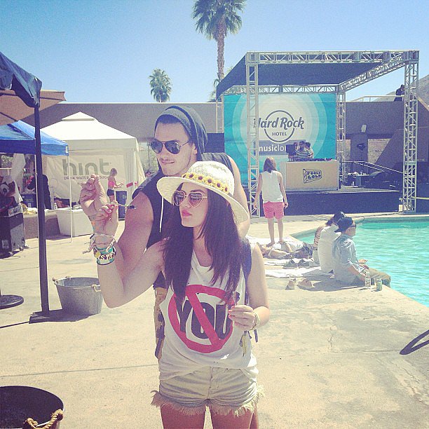 Lucy Hale threw darts with friends while at the Hard Rock Music Lounge during Coachella weekend one.
Source: Instagram user lucyhale89
Lucy Hale threw darts with friends while at the Hard Rock Music Lounge during Coachella weekend one.
Source: Instagram user lucyhale89