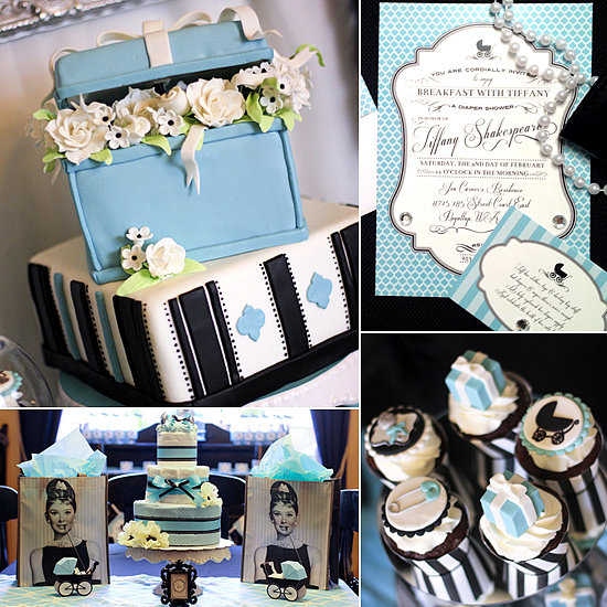 A Baby Shower Inspired by Breakfast at Tiffany's A Baby Shower Inspired by Breakfast at Tiffany's