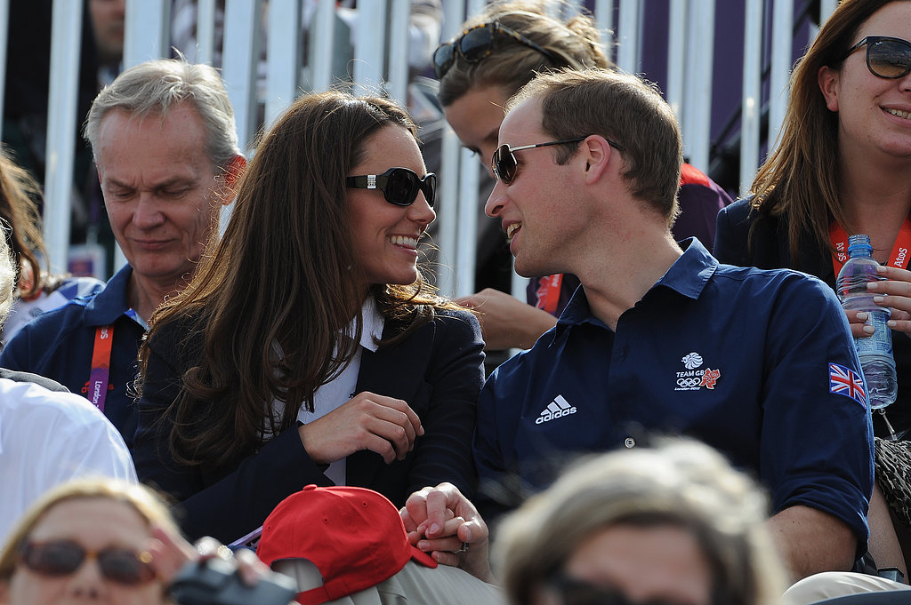 Kate Middleton and Prince William stole a sweet moment in the crowd during the Summer 2012 Olympics in London.
Kate Middleton and Prince William stole a sweet moment in the crowd during the Summer 2012 Olympics in London.
