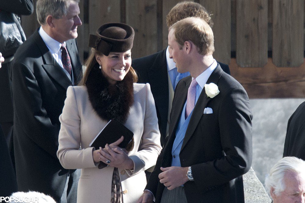 Prince William and Kate Middleton visited the Swiss Alps to attend a friend's wedding in March 2013.
Prince William and Kate Middleton visited the Swiss Alps to attend a friend's wedding in March 2013.