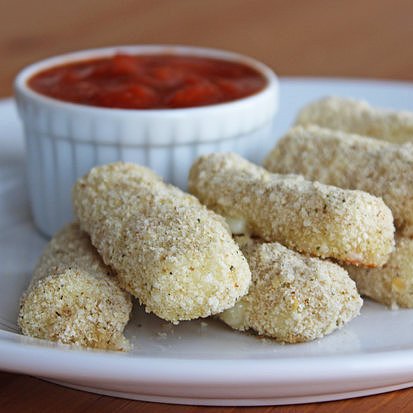 Baked Mozzarella Sticks Baked Mozzarella Sticks