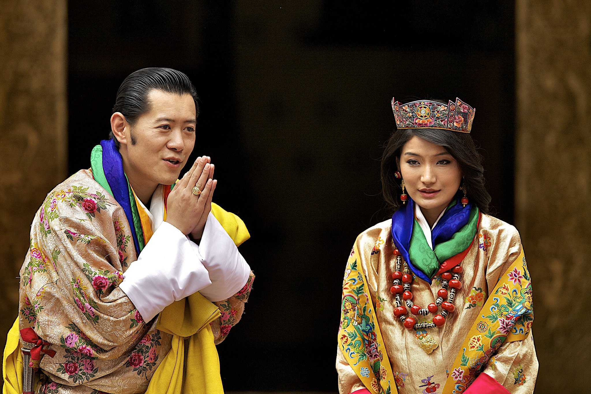 King Jigme Khesar Namgyel Wangchuck And Ashi Jetsun Pema The Bride ...