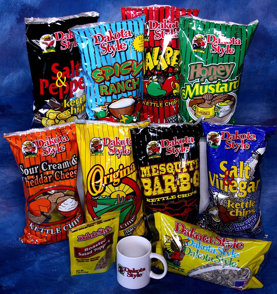 South Dakota Dakota Style Potato Chips Enticing Edible Souvenirs From Every State in the USA