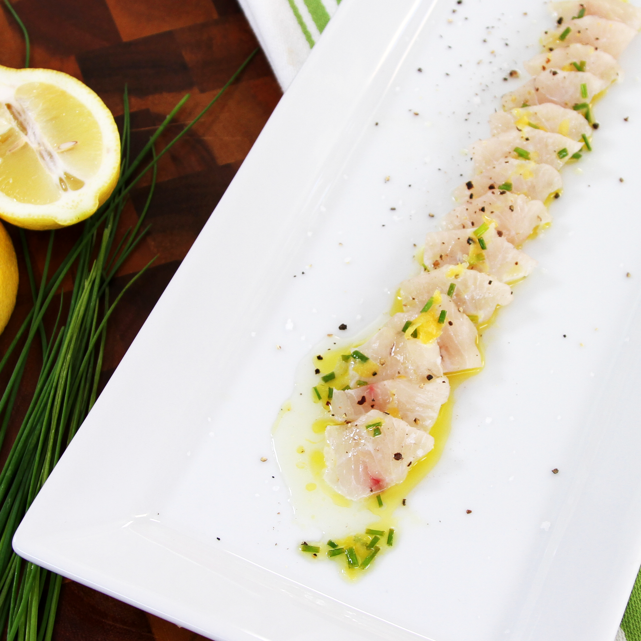 A Restaurant-Grade, No-Cook Halibut Crudo