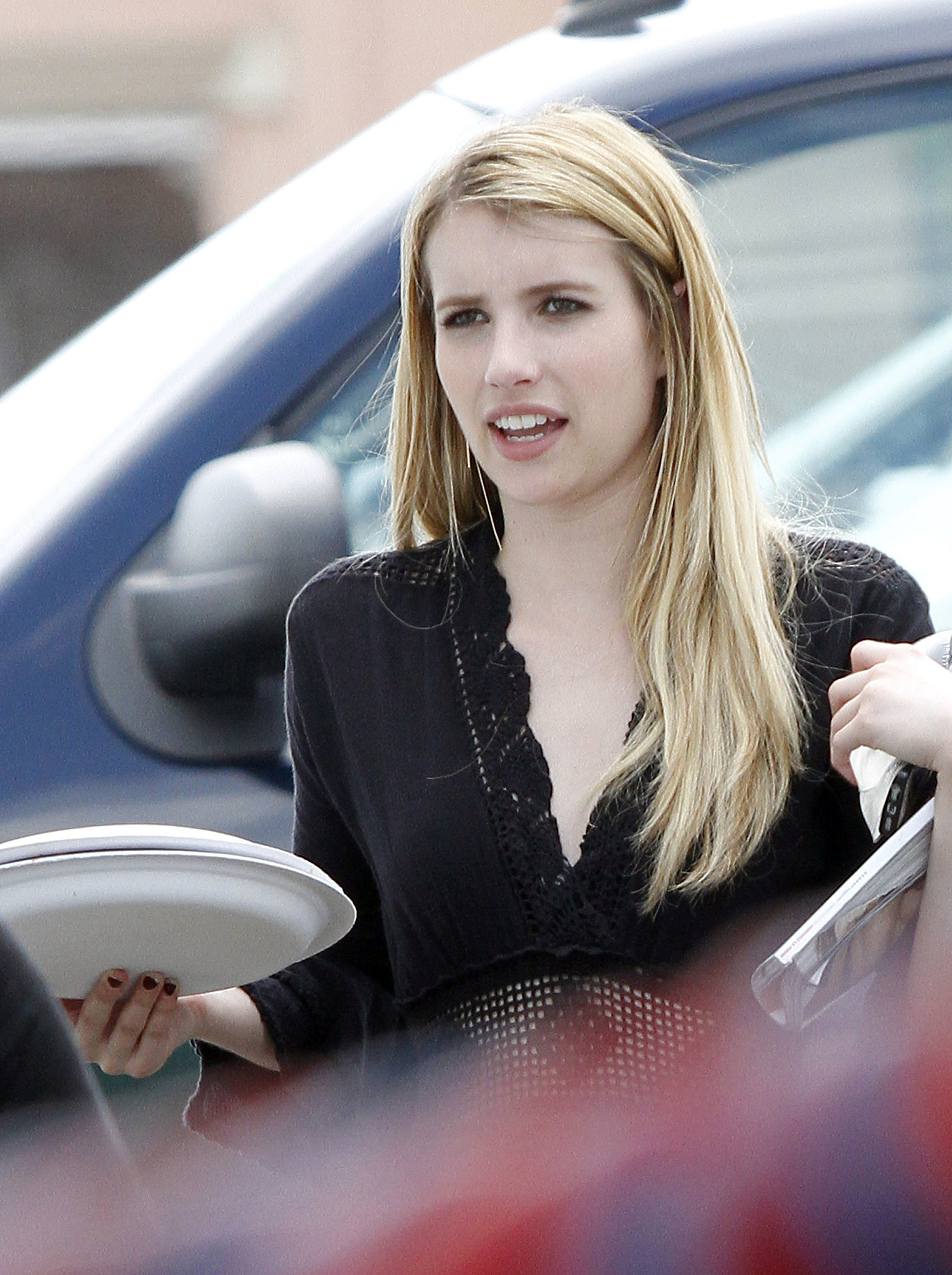 Emma Roberts was on the New Orleans set of American Horror Story on