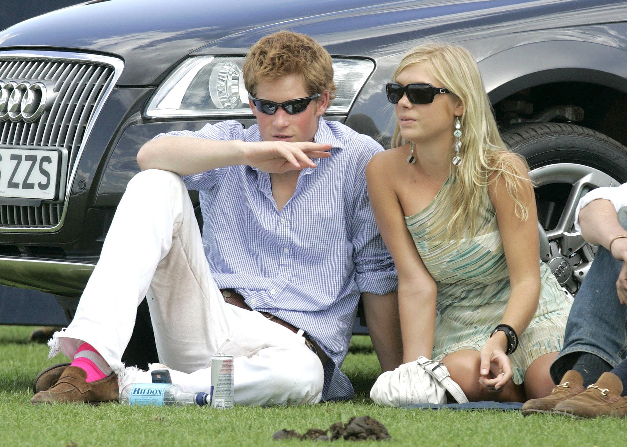 Prince Harry hung out with girlfriend at the time, Chelsy Davy, Happy
