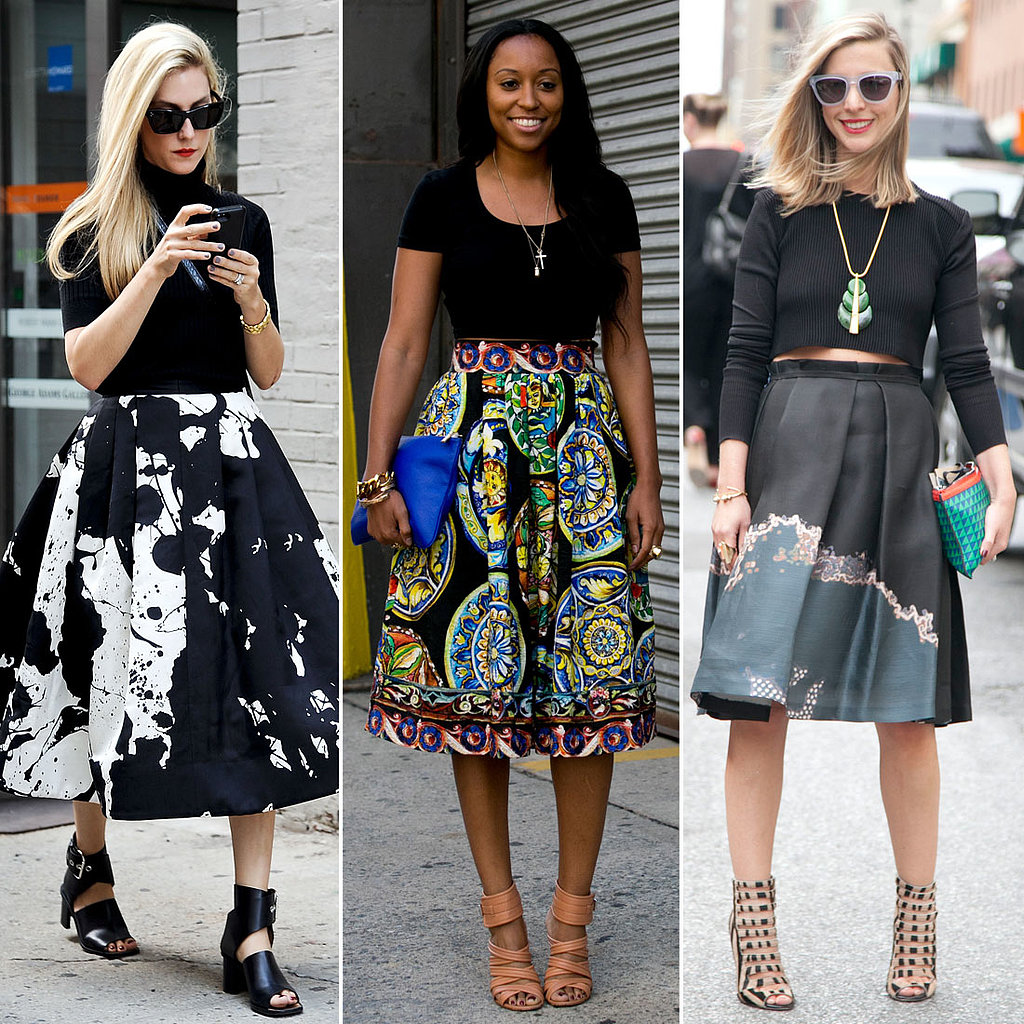 Street Style Full Skirt Trend POPSUGAR Fashion