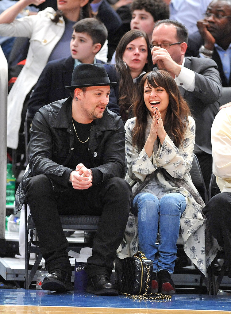 Joel and Nicole had a sweet date night at a Knicks game in NYC back in February 2010.
Joel and Nicole had a sweet date night at a Knicks game in NYC back in February 2010.