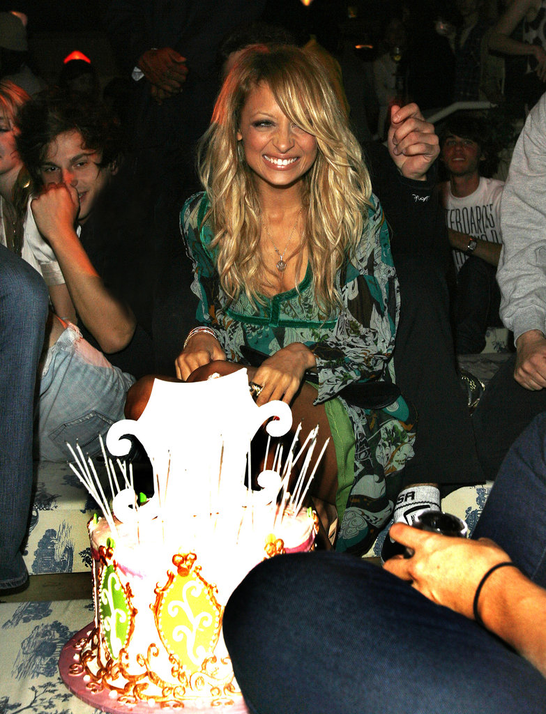Nicole was surprised with a birthday cake of her own during a Teen Vogue Young Hollywood party in LA in September 2006.
Nicole was surprised with a birthday cake of her own during a Teen Vogue Young Hollywood party in LA in September 2006.