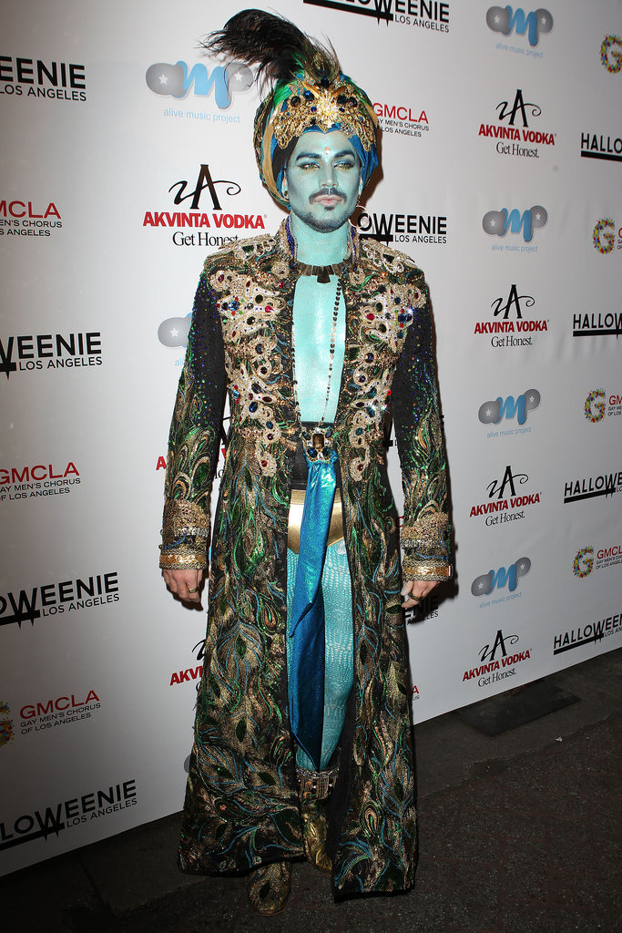 Adam Lambert dressed as a genie for an event benefitting the Gay Men's Chorus of LA.
Adam Lambert dressed as a genie for an event benefitting the Gay Men's Chorus of LA.