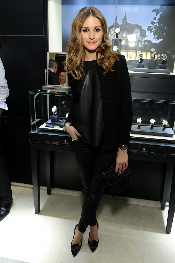 For a Montblanc event, Olivia outfitted all black with a little edge.
For a Montblanc event, Olivia outfitted all black with a little edge.