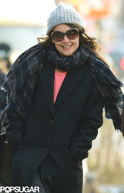 Birthday girl Katie Holmes smiled while out and about in NYC on Wednesday.
Birthday girl Katie Holmes smiled while out and about in NYC on Wednesday.