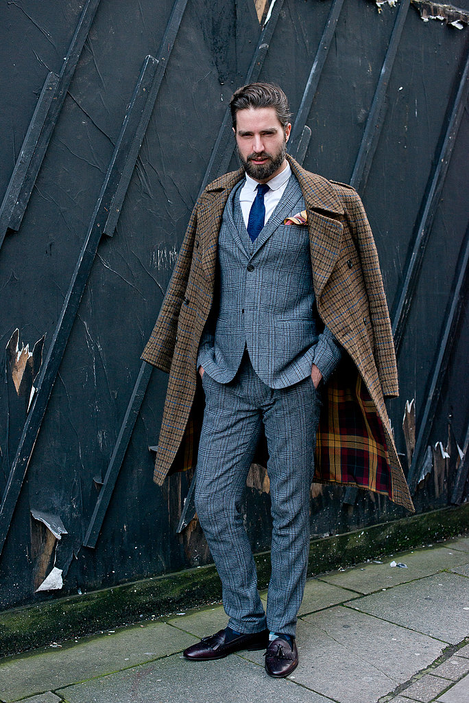 This kind of dapper suit and nonchalantly layered overcoat wouldn't just be a great look for your guy — take notes and steal the look for yourself.
This kind of dapper suit and nonchalantly layered overcoat wouldn't just be a great look for your guy — take notes and steal the look for yourself.