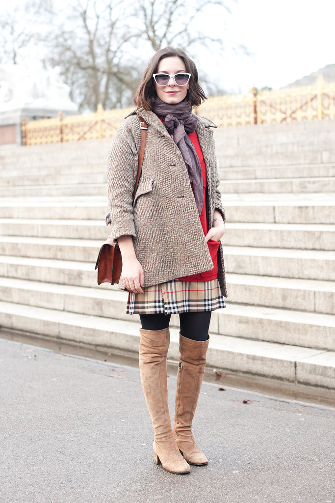 Her coat says "his," but those boots are all hers.
Her coat says "his," but those boots are all hers.