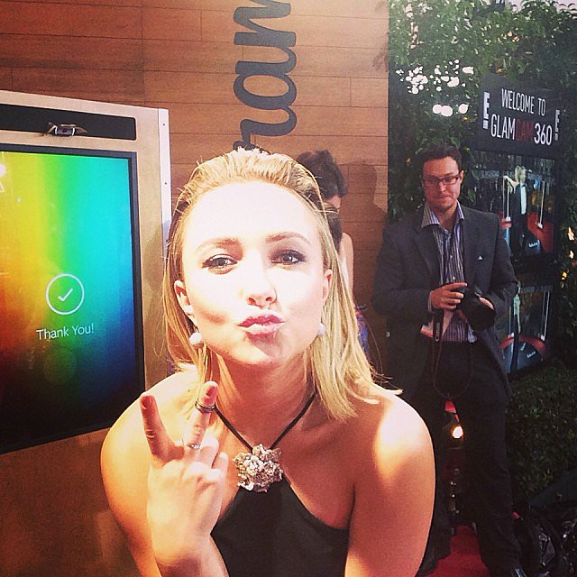 Hayden Panettiere Shared A Kissy Face At The Golden Globes Stars