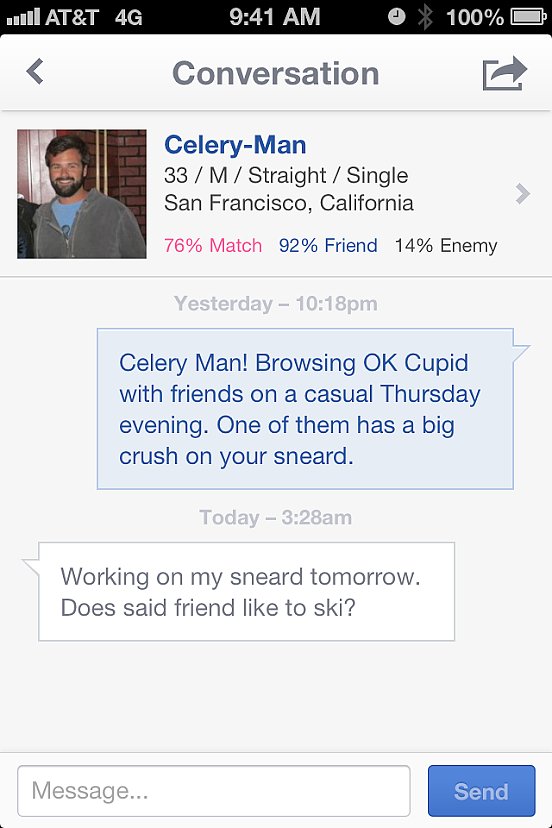 Grace's OKCupid Switcheroo Grace's OKCupid Switcheroo