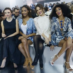 Miranda Kerr and Jessica Alba at Paris Fashion Week H&M Show Miranda Kerr and Jessica Alba at Paris Fashion Week H&M Show