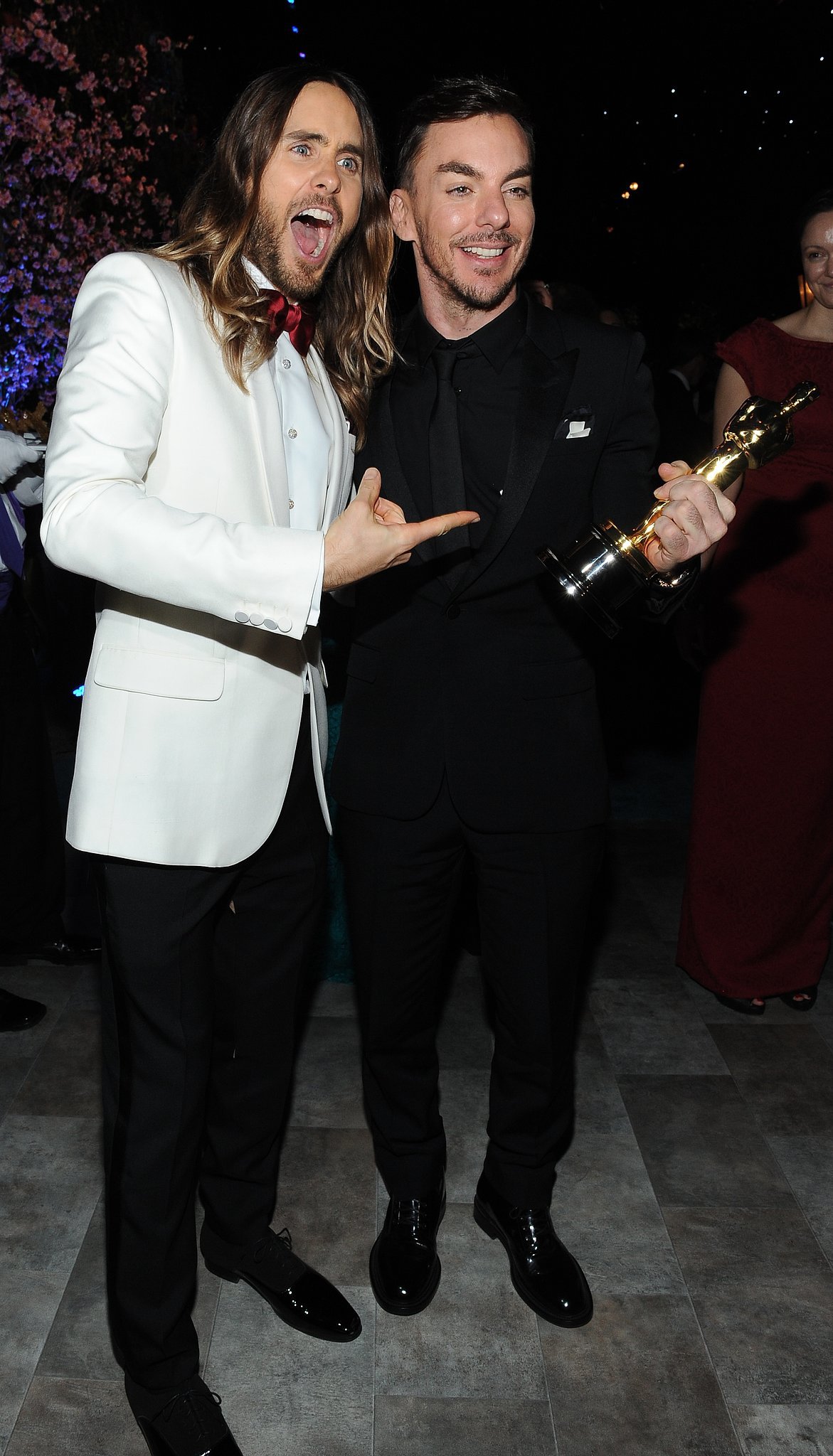 Jared Leto posed with his brother, Shannon Leto. The Governors Ball