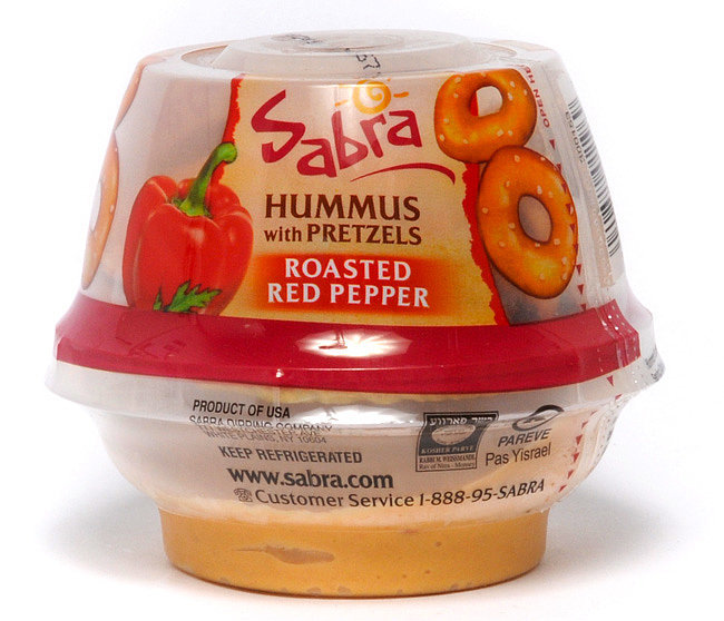 Sabra Hummus and Pretzel Cups 15 Healthy Snacks For Little Ones on