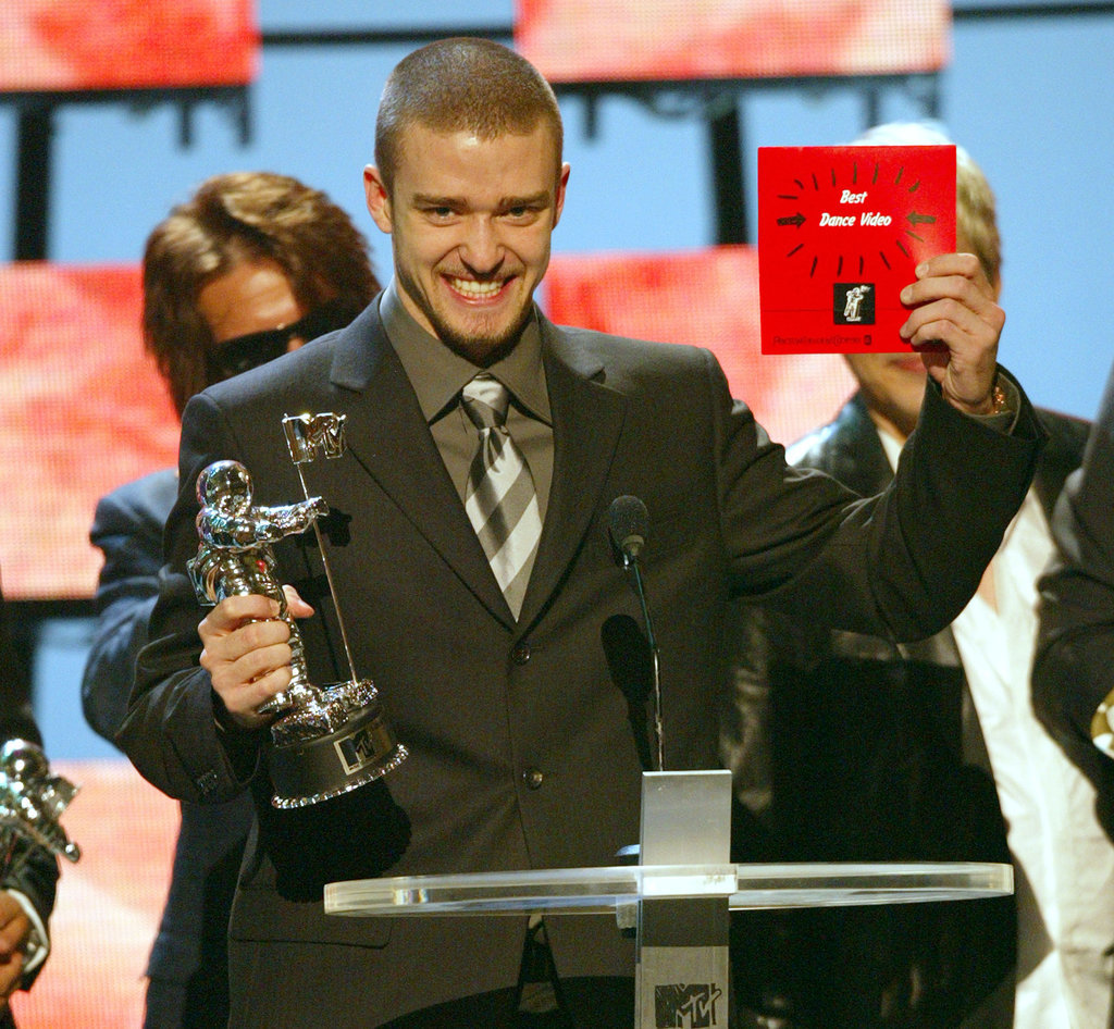 When he was adorably proud at the 2003 MTV VMAs. When he was adorably proud at the 2003 MTV VMAs.