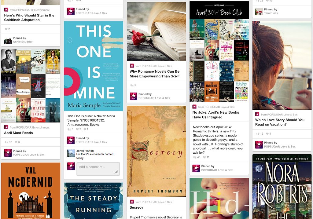 Your Pinterest boards are basically a visual library.