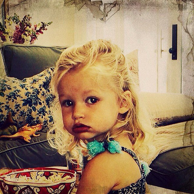 Maxwell Johnson struck a pose for the camera. Source: Instagram user jessicasimpson - Maxwell-Johnson-struck-pose-camera