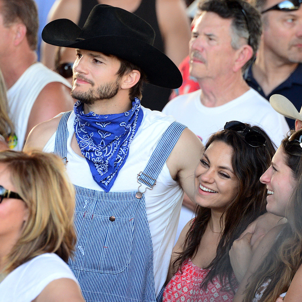 Mila Kunis and Ashton Kutcher at Stagecoach 2014 | POPSUGAR Celebrity
