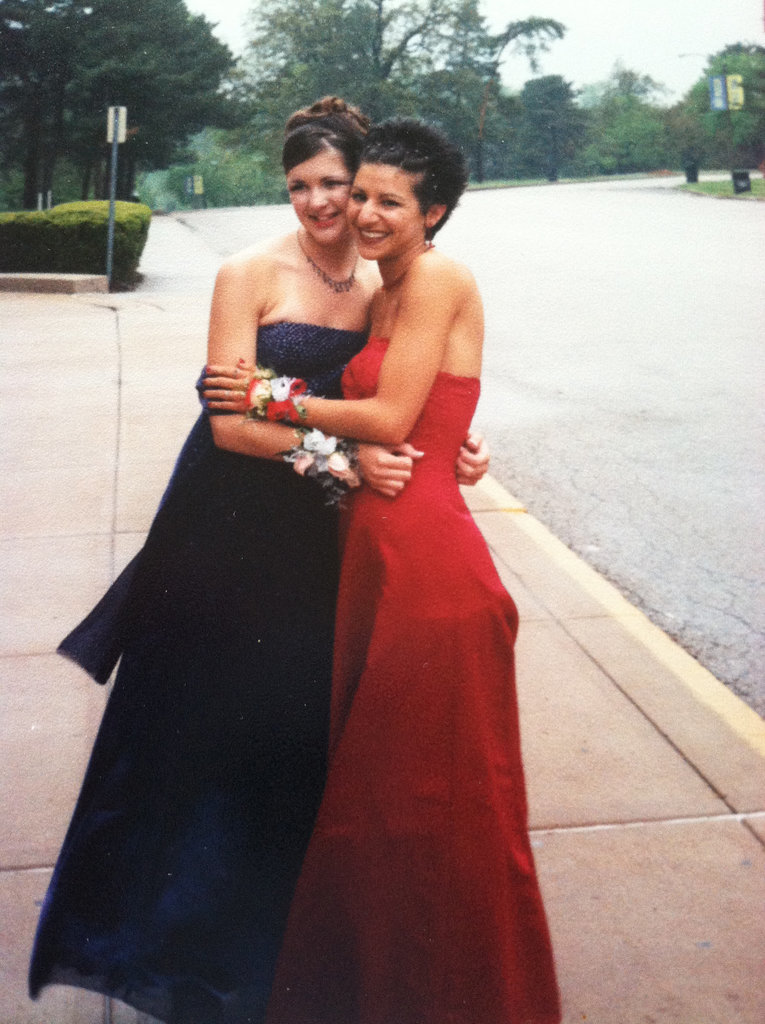 "By high school, the one sure-fire thing I knew about style was that red was my color. The other? Match everything. I had red shoes, a red purse, red jewelry custom-made by my mom, red nails – even my date had a matching red vest. I got this strapless number at David's Bridal and actually remember talking seriously about how I could dye it and wear it on my wedding day."
— Kate Schweitzer, Fashion editor
"By high school, the one sure-fire thing I knew about style was that red was my color. The other? Match everything. I had red shoes, a red purse, red jewelry custom-made by my mom, red nails – even my date had a matching red vest. I got this strapless number at David's Bridal and actually remember talking seriously about how I could dye it and wear it on my wedding day."
— Kate Schweitzer, Fashion editor