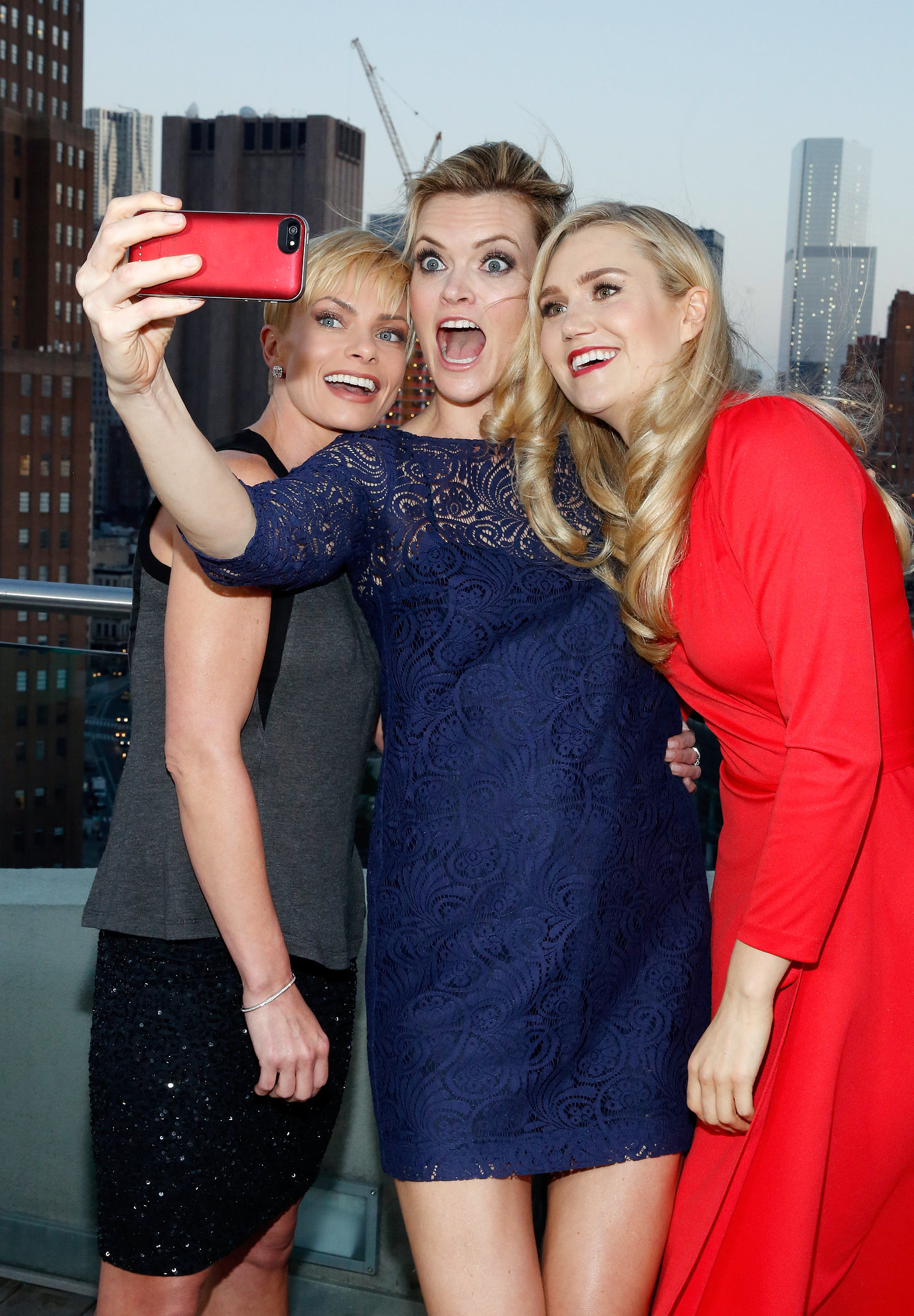 Jaime Pressly, Missi Pyle, and Nora Kirkpatrick took a silly