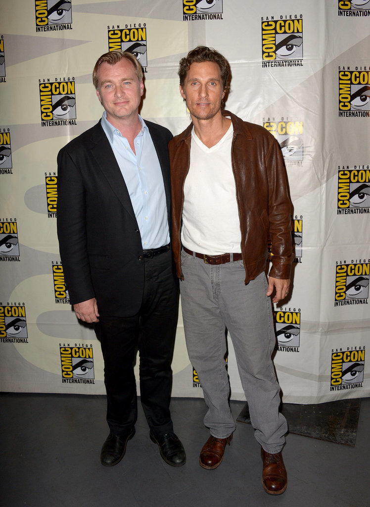 Matthew McConaughey and Christopher Nolan posed together on Thursday.
Matthew McConaughey and Christopher Nolan posed together on Thursday.