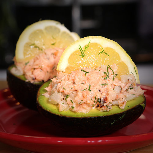 Salmon-Stuffed Avocados Salmon-Stuffed Avocados
