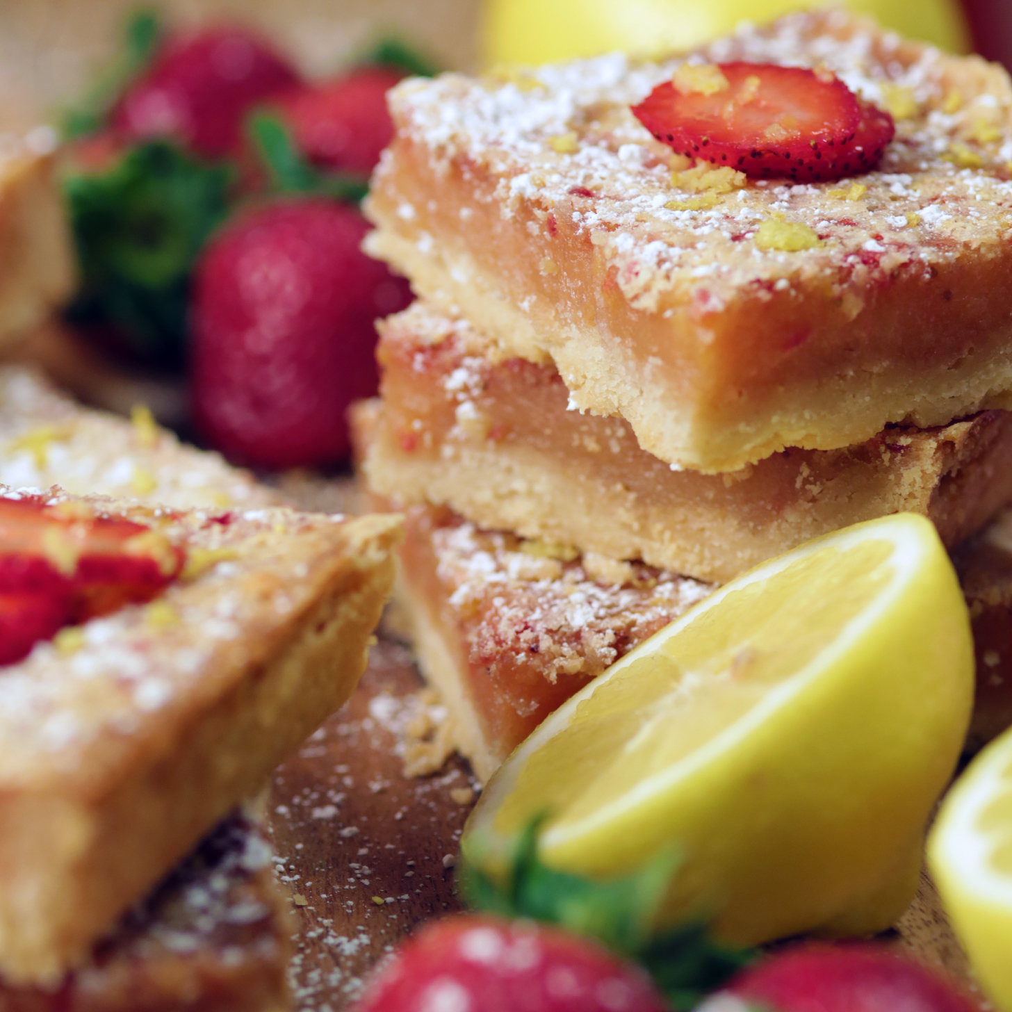 A Strawberry Spin on Classic Lemon Bars