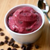 Delicious Cherry Chocolate Chip Ice Cream | Vegan