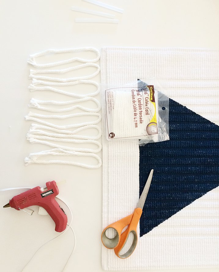 DIY a Wall Hanging With a Bath Mat POPSUGAR Home Australia