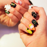 Black Cat Halloween Manicure Black Cat Halloween Manicure